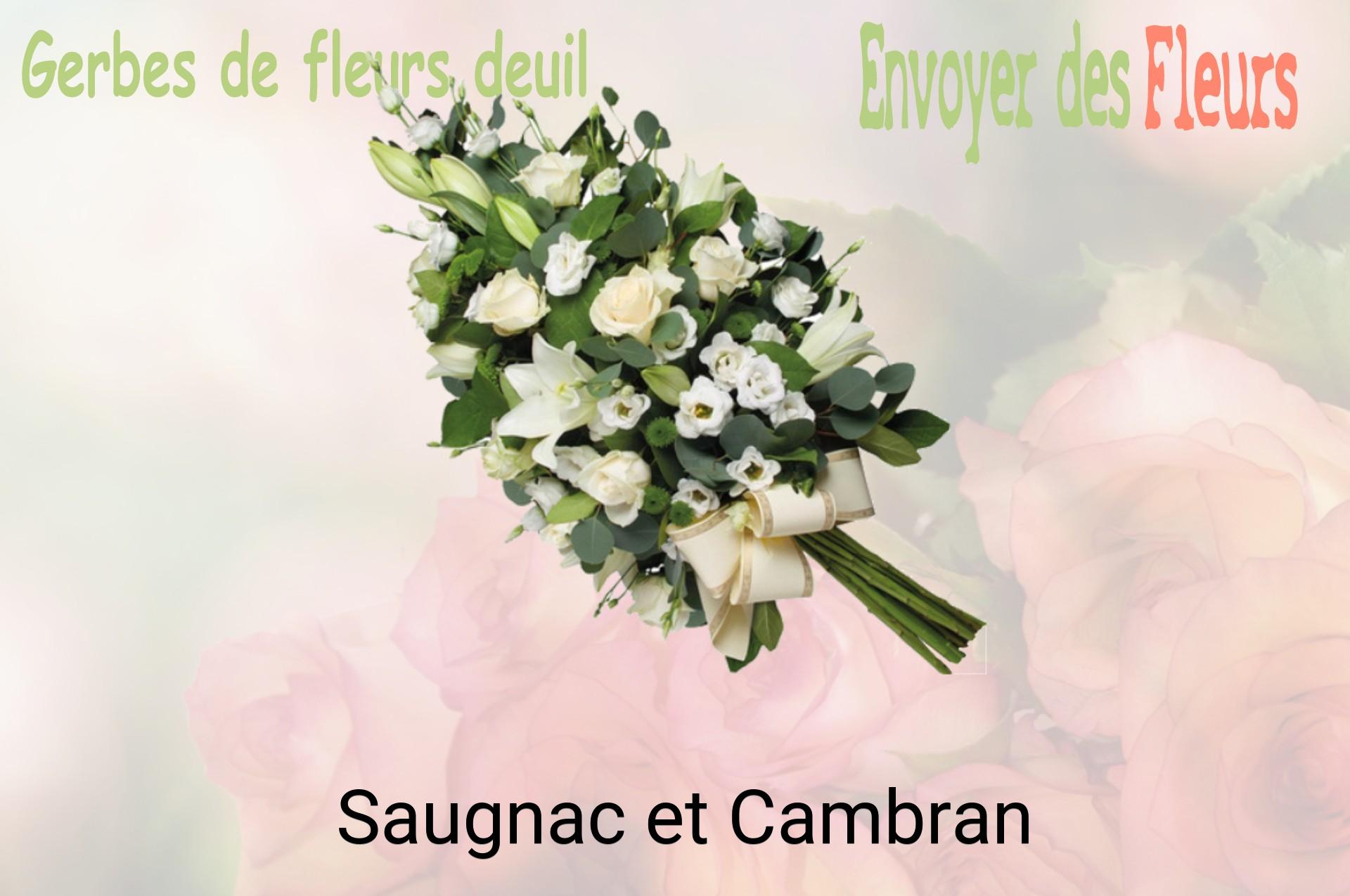Gerbe de fleurs de deuil livrée à Saugnac-et-Cambran